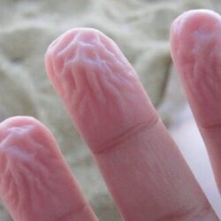 De ce ţi se încreţeşte pielea de pe degete la duş?