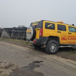 [VIDEO] Camion cu porci răsturnat lângă Vărădia: trafic blocat și intervenție de urgență!