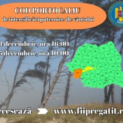 Este cod portocaliu de intensificări puternice ale vântului în județul Caraș-Severin!