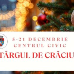 Târgul de Crăciun 2025 – colinde, artiști și patinoar în Centrul Civic Reșița!