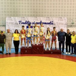 Reșița, pe podium la Naționalele de lupte U15: Șapte medalii pentru luptătorii reșițeni la Naționalele de lupte U15