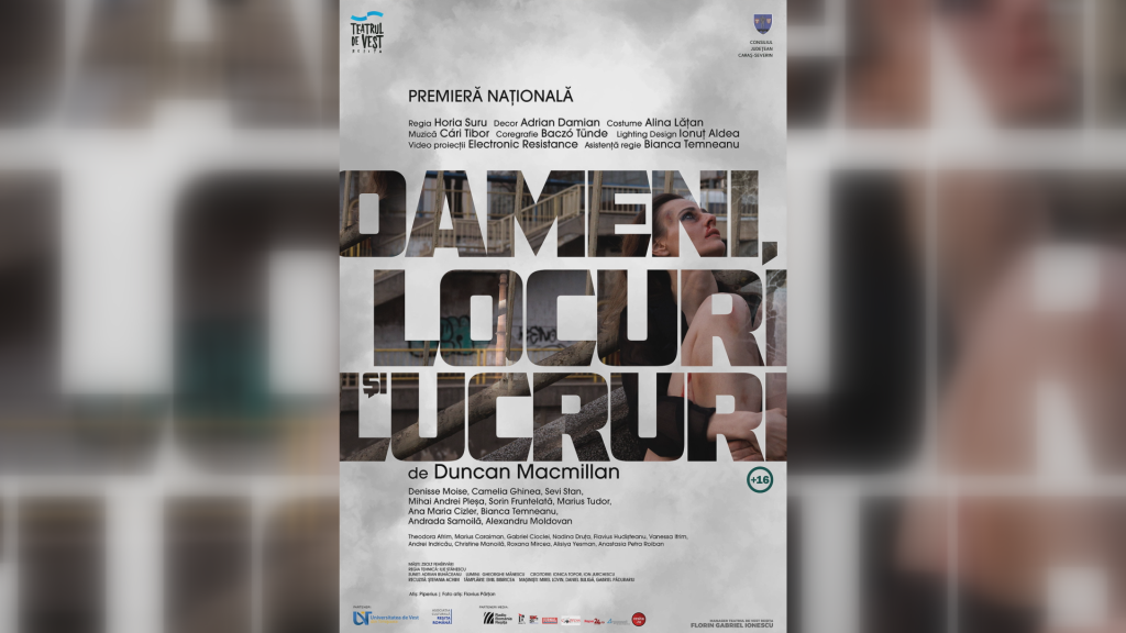 „Oameni, locuri și lucruri” - premiera națională la Teatrul de Vest Reșița