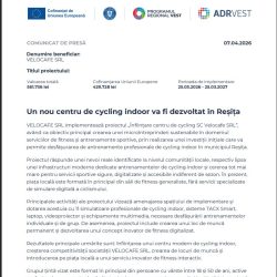 Reșița va avea un centru modern de cycling indoor – VELOCAFE SRL lansează un proiect inovator de fitness digitalizat!