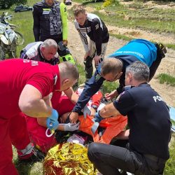 Accident grav pe munte, un motociclist austriac s-a accidentat grav!(VIDEO)