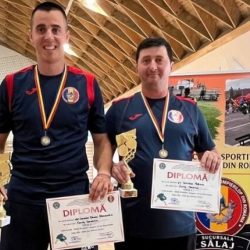 Tată și fiu, medaliați la Campionatul Național de Tenis de Masă al pompierilor