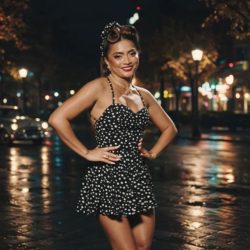 Bella Santiago își pune în valoare calitățile vocale în piesa "Într-o seară de mai"